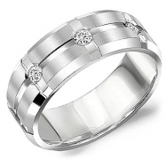 Gents Diamond Wedding Band #9114