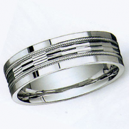 Gent Wedding Band #D018
